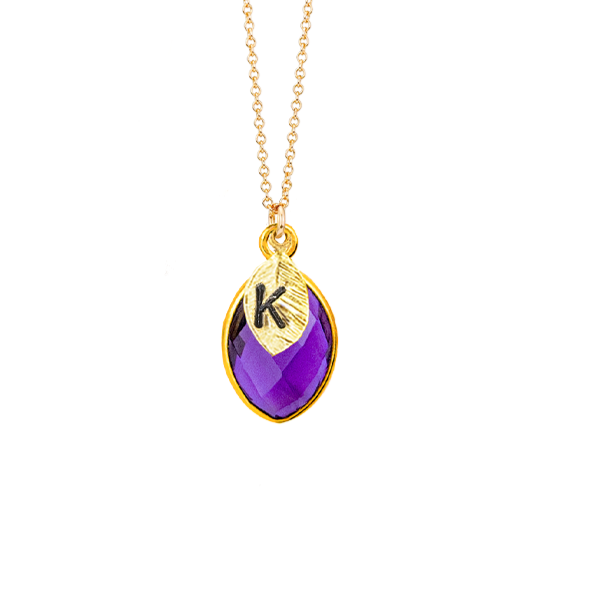 "Custom Birthstone Pendant - Handmade Necklace Gift Idea"