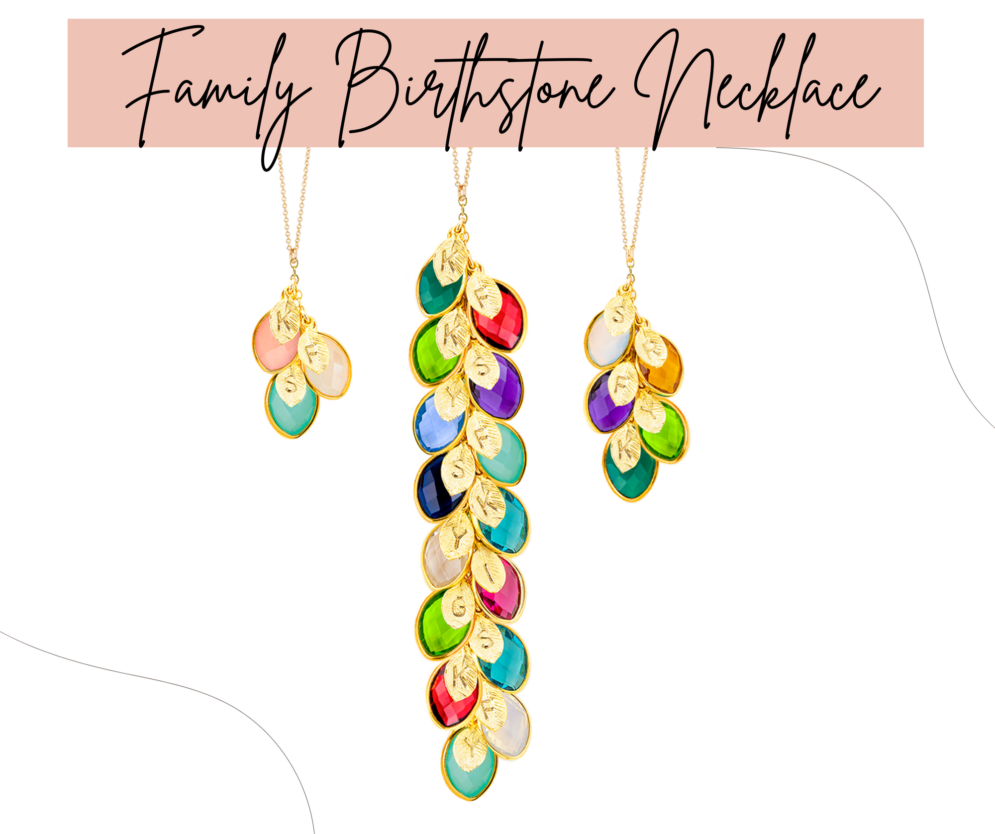 Family Charm Necklace, Custom Birthstone Initial Necklace, Unique Gift for New Mom, Personalized mom necklace with kids initials Stamped