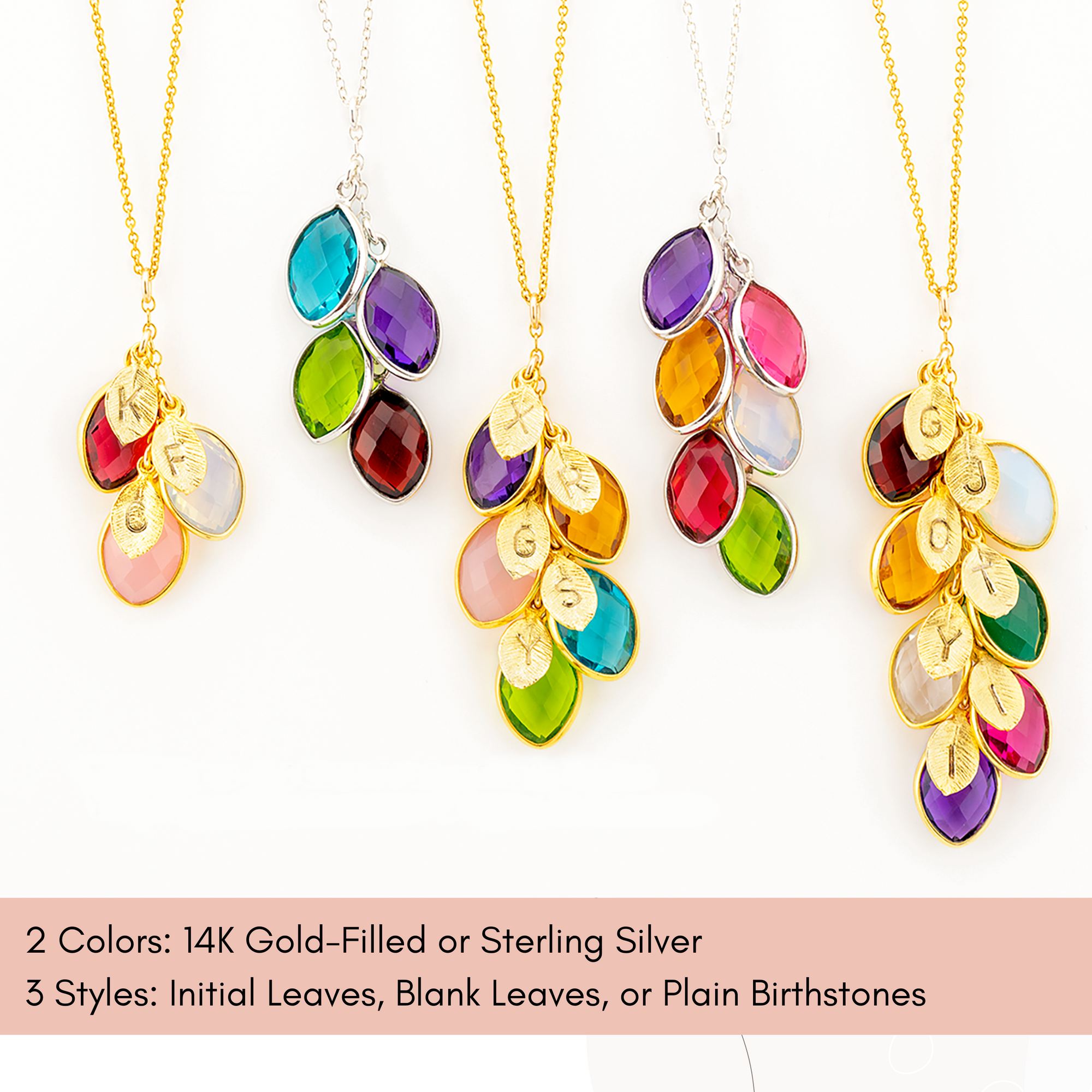 Family Charm Necklace, Custom Birthstone Initial Necklace, Unique Gift for New Mom, Personalized mom necklace with kids initials Stamped