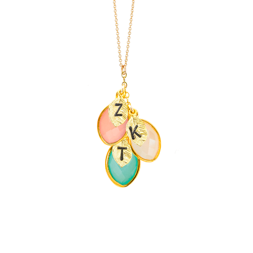 "Custom Birthstone Pendant - Handmade Necklace Gift Idea"