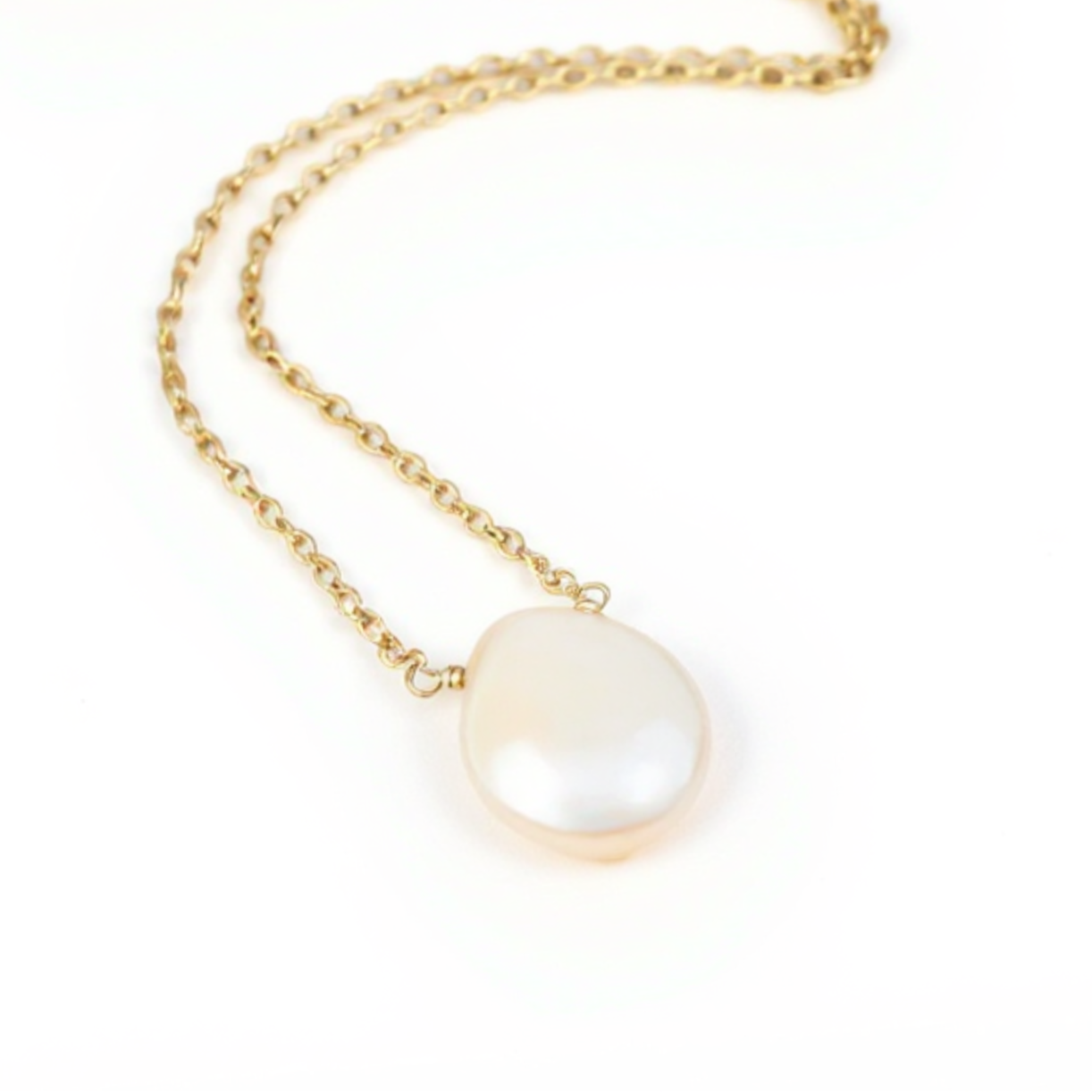 "Elegant Keshi Pearl Necklace - Perfect Bridesmaid Gift!"