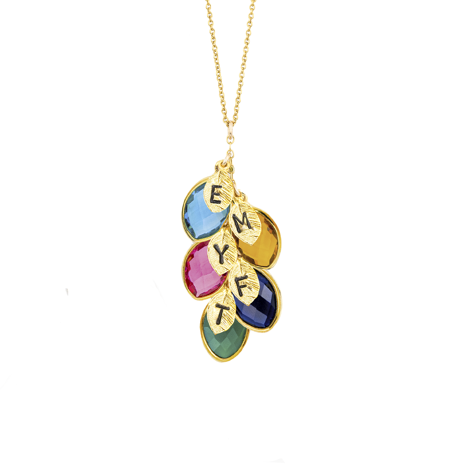 "Custom Birthstone Pendant - Handmade Necklace Gift Idea"