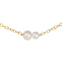 "Elegant Mother Daughter Pearl Necklace Set: Choice of 14K Gold-Filled or Sterling Silver"