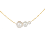 "Elegant Mother Daughter Pearl Necklace Set: Choice of 14K Gold-Filled or Sterling Silver"