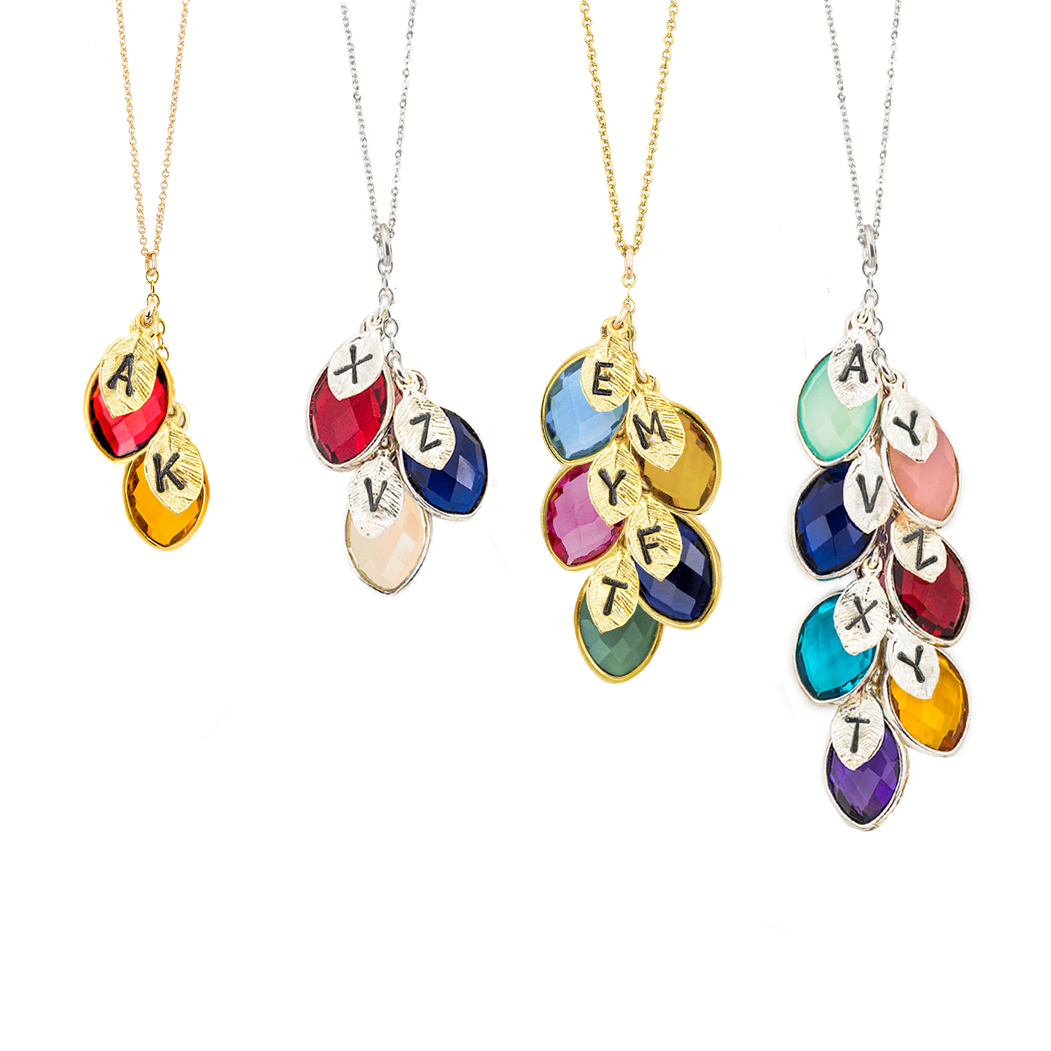 Unique Jewelry Gifts for Mom - Personalized Family Birthstone Necklace for Grandma - Wife Gift