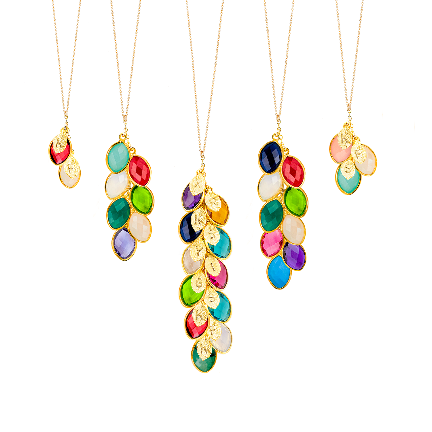 Family Birthstone Necklace