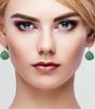 Raw Emerald Earrings Gold, May Birthstone Earrings, Jewelry Trends, Green Stone Earrings Dangle, Semi Precious Stone, Statement Earring Gift