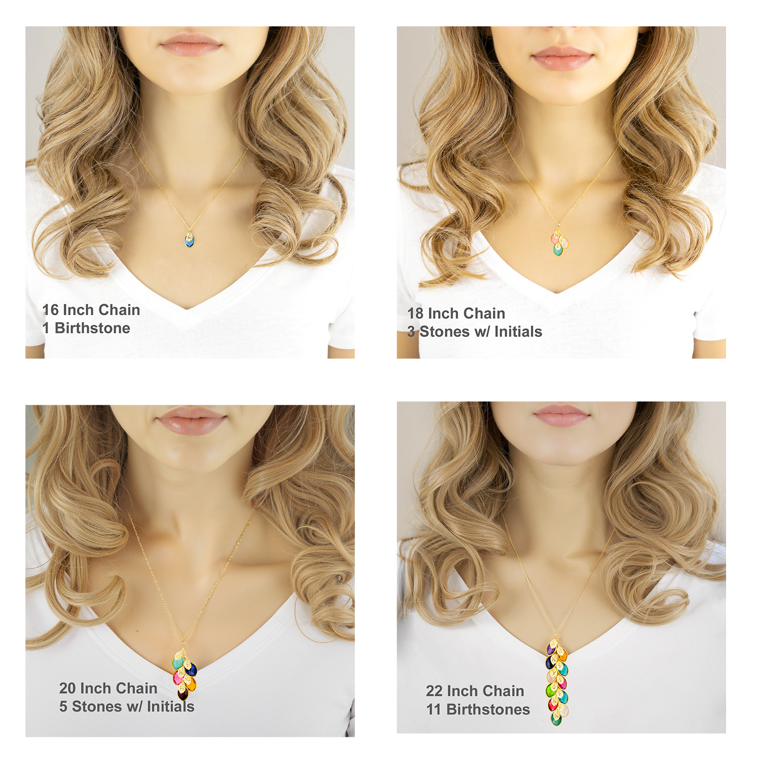 Family Birthstone Necklace