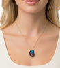 "Stunning Black Baroque Pearl Necklace - A Thoughtful Gift for Mom"