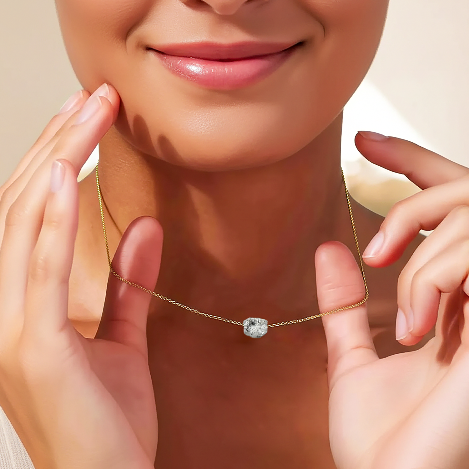 Dainty Pink Tourmaline Choker - Handmade Wire Wrap Necklace