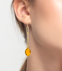 "Glamorous Birthstone Earrings on Gold Paper Clip Chain - Birthstone Beauty!"