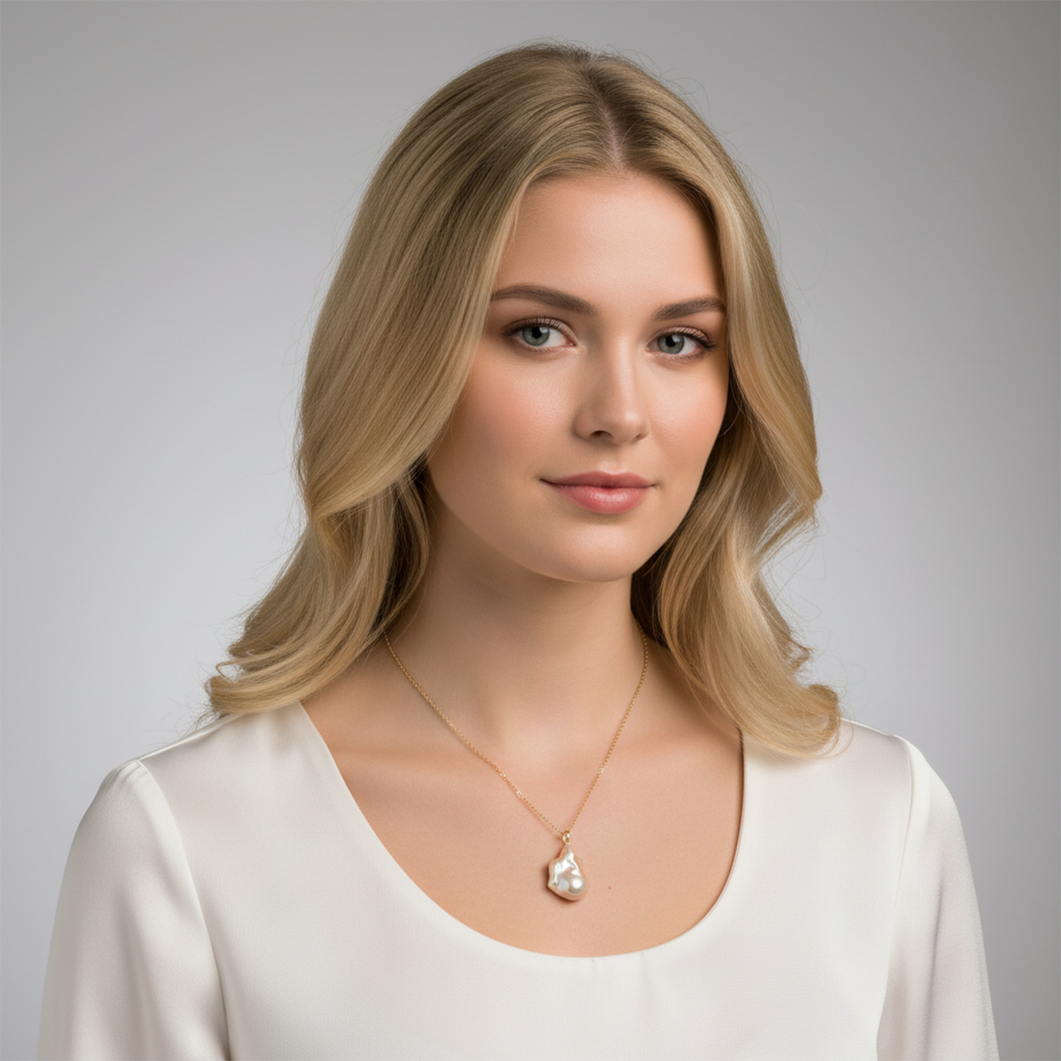 "Elegant Keshi Pearl Necklace - Perfect Bridesmaid Gift!"