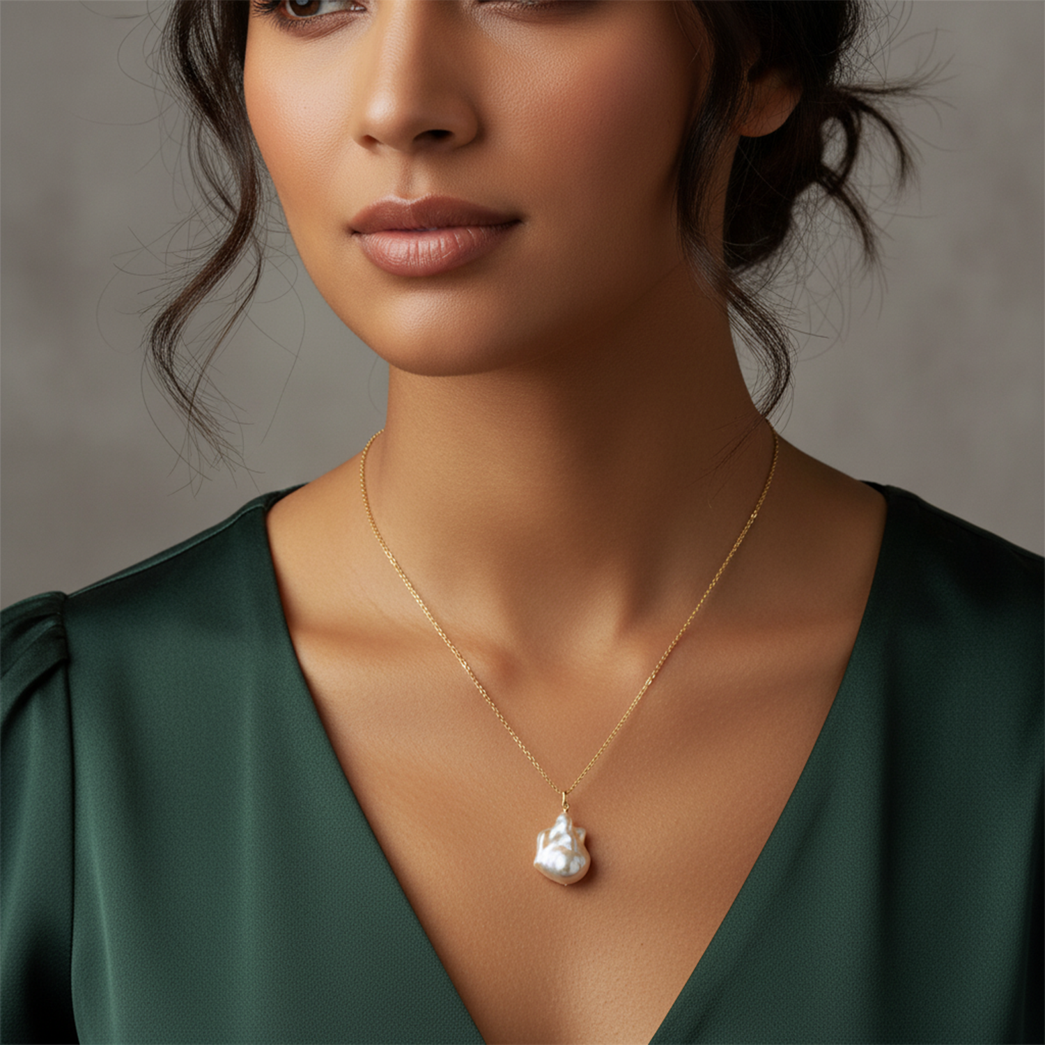 "Elegant Keshi Pearl Necklace - Perfect Bridesmaid Gift!"