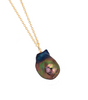 "Stunning Black Baroque Pearl Necklace - A Thoughtful Gift for Mom"