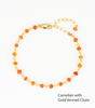 "Elegant Sapphire Rosary Bracelet: Luxurious 14K Gold-Filled Birthstone Jewelry"