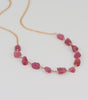 Pink Tourmaline Wire Wrap Necklace - Handcrafted Statement Tourmaline Jewelry