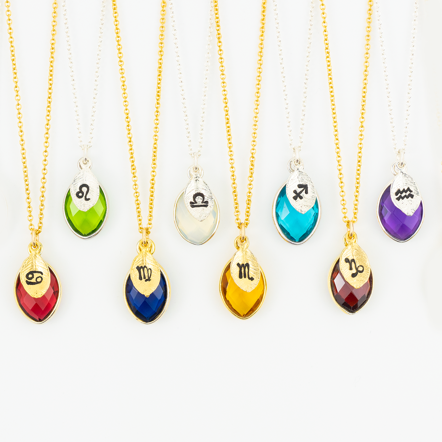 Zodiac Birthstone Necklace for Mom - Personalized Celestial Gifts - Mother's Day Treasure