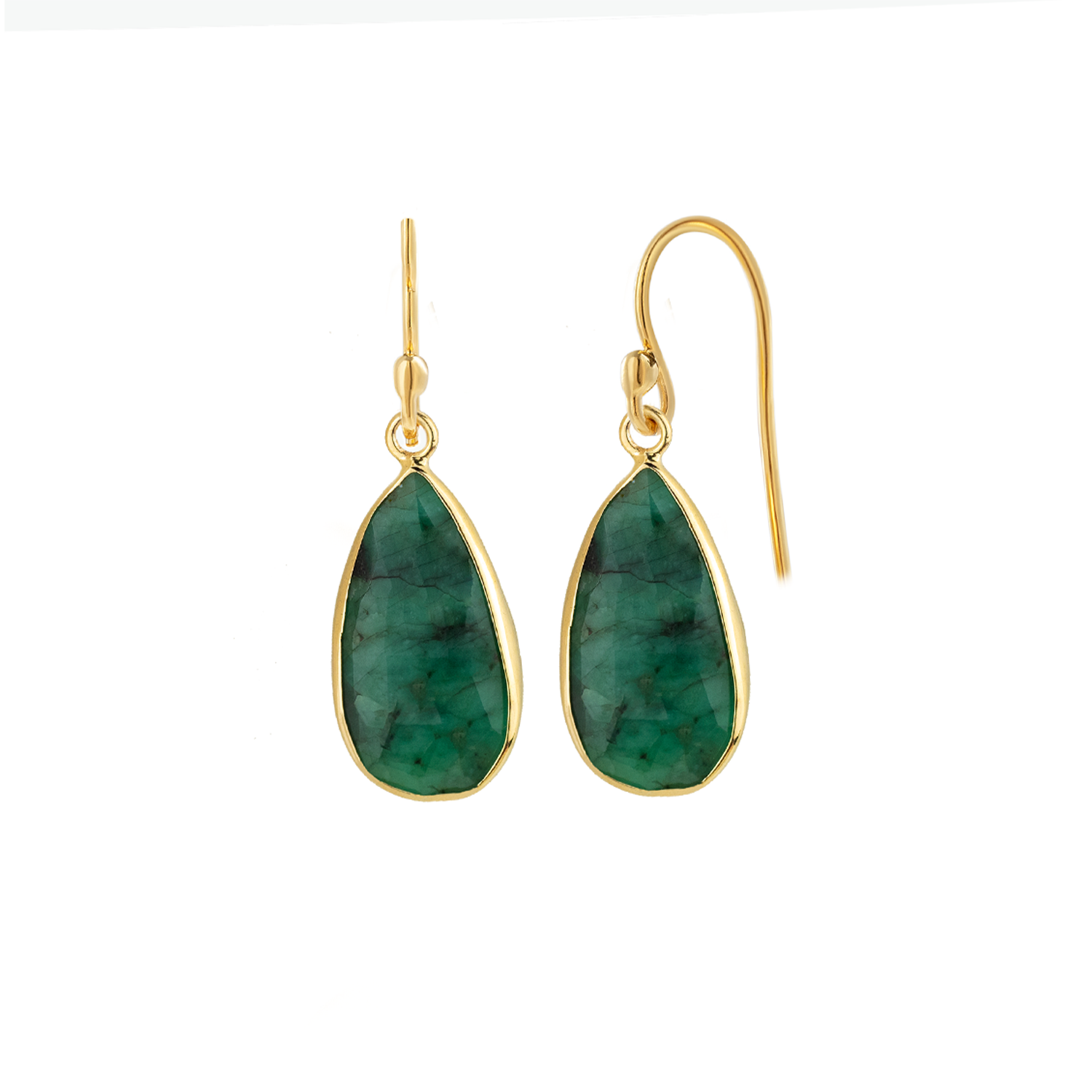 "Elegant Emerald Dangle Earrings for a Touch of Green on Your Big Day"