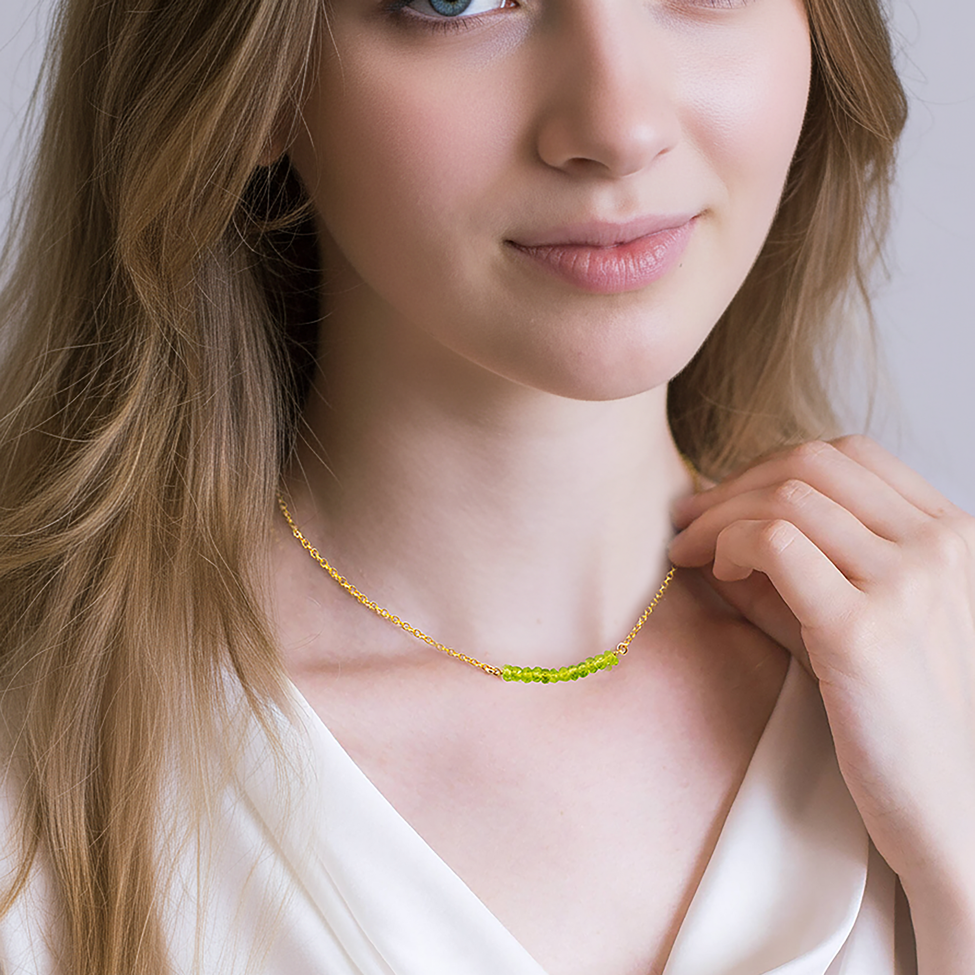 "Handmade Bead Bar Family Necklace - Custom Birthstone Jewelry for Loved Ones"