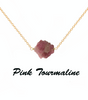 Dainty Pink Tourmaline Choker - Handmade Wire Wrap Necklace