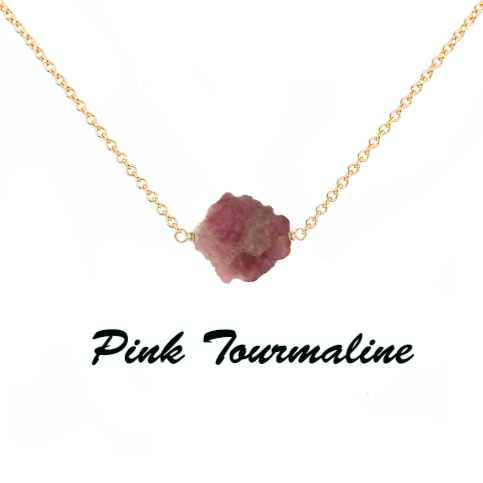 Dainty Pink Tourmaline Choker - Handmade Wire Wrap Necklace