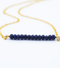 "Handmade Bead Bar Family Necklace - Custom Birthstone Jewelry for Loved Ones"