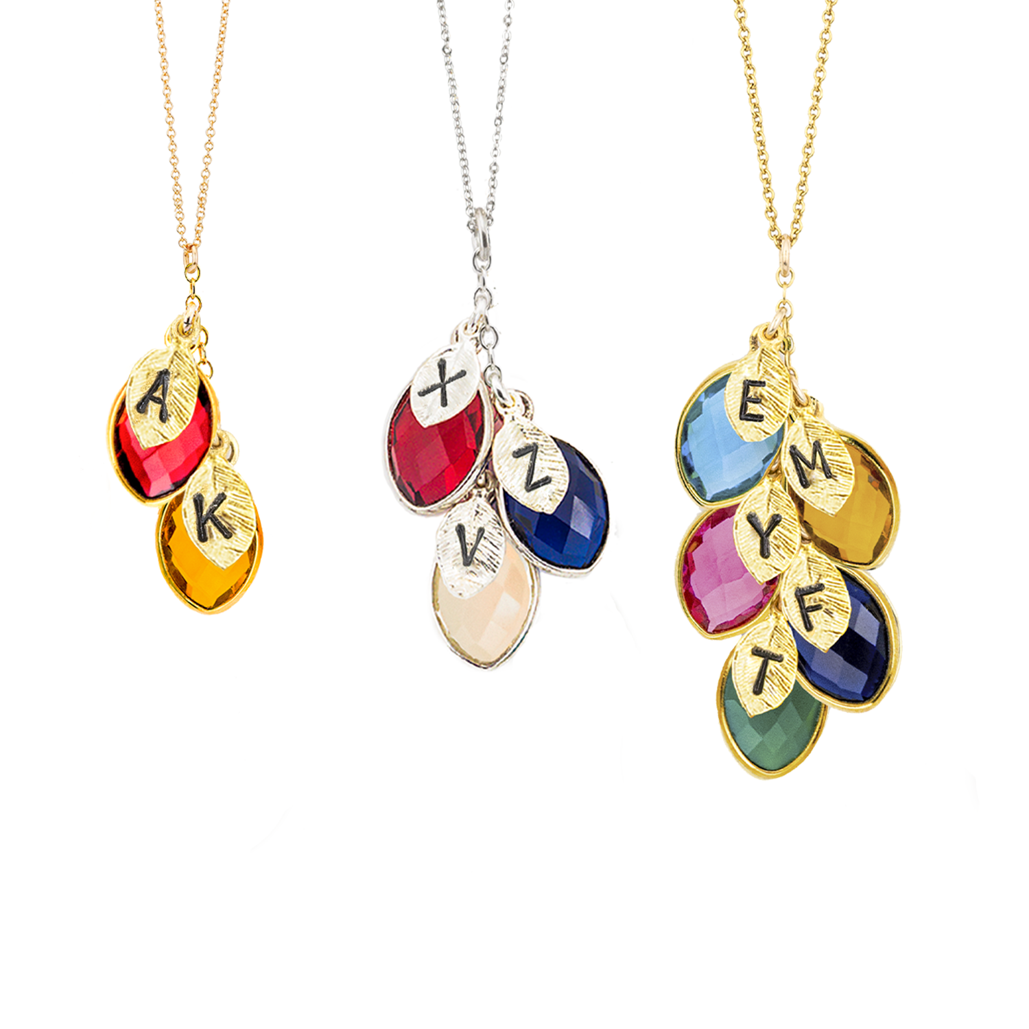 "Custom Birthstone Pendant - Handmade Necklace Gift Idea"