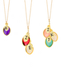 "Custom Birthstone Pendant - Handmade Necklace Gift Idea"