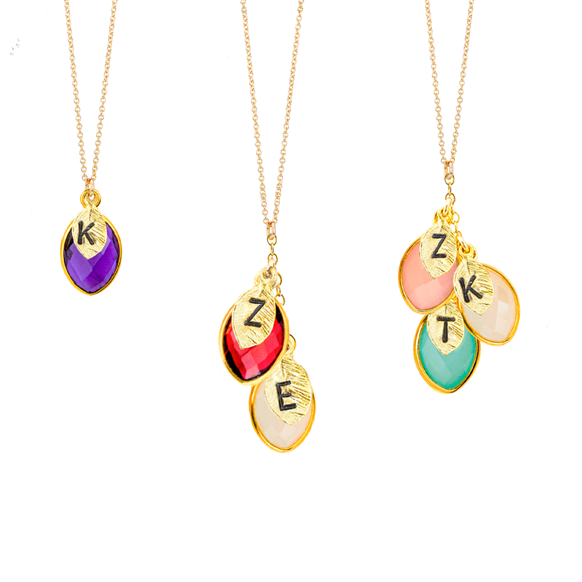 "Custom Birthstone Pendant - Handmade Necklace Gift Idea"