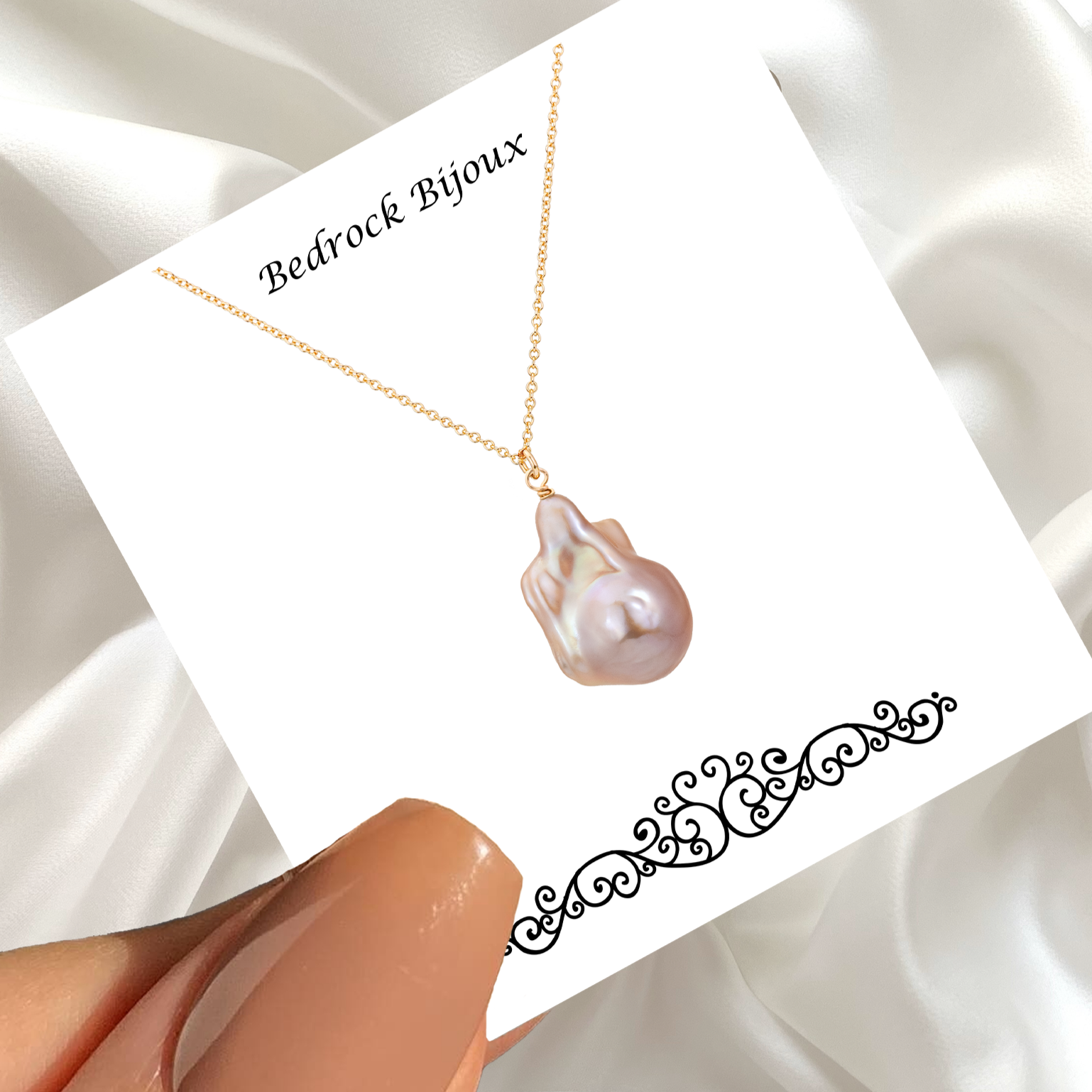 "Elegant Keshi Pearl Necklace - Perfect Bridesmaid Gift!"