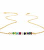 "Handmade Bead Bar Family Necklace - Custom Birthstone Jewelry for Loved Ones"