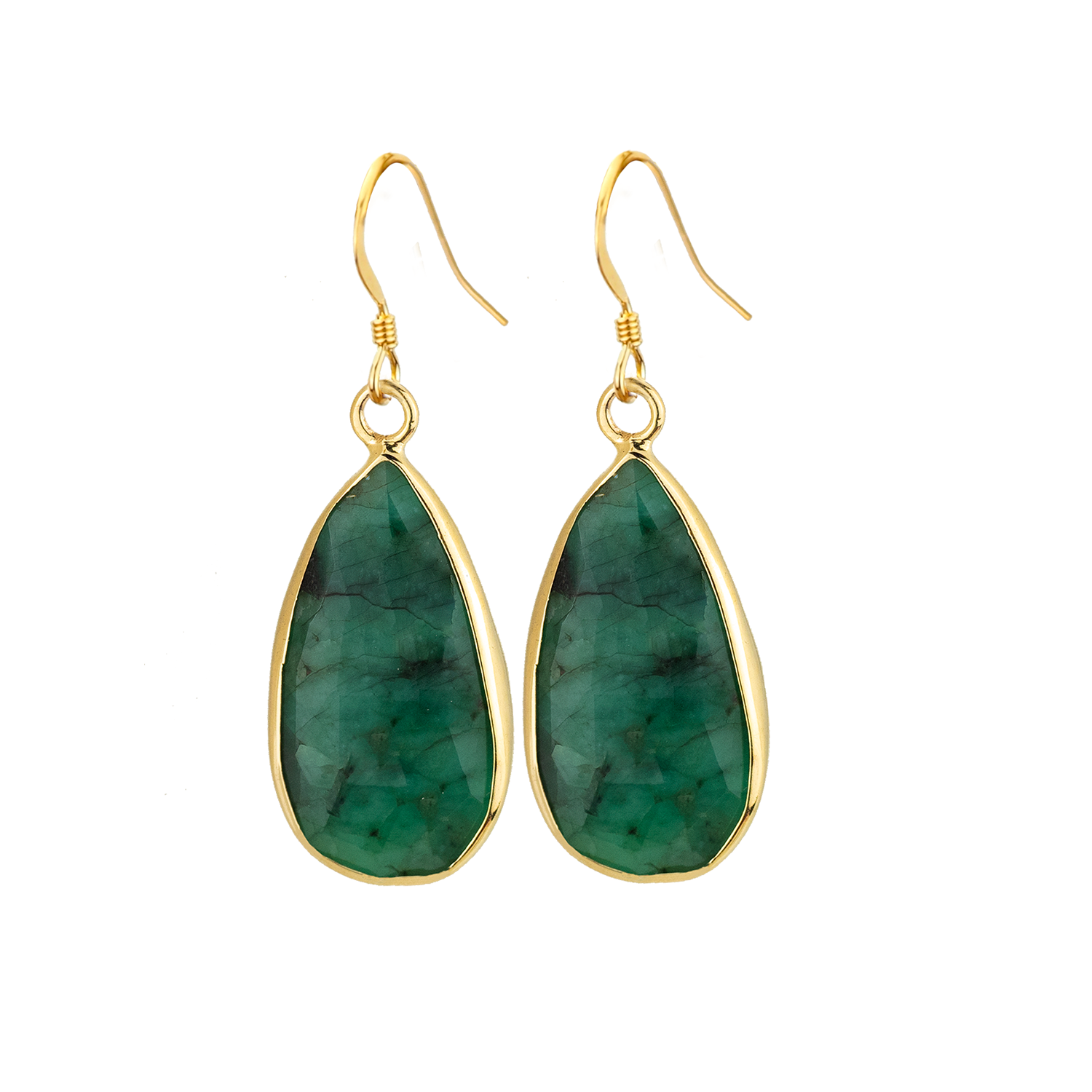 "Elegant Emerald Dangle Earrings for a Touch of Green on Your Big Day"