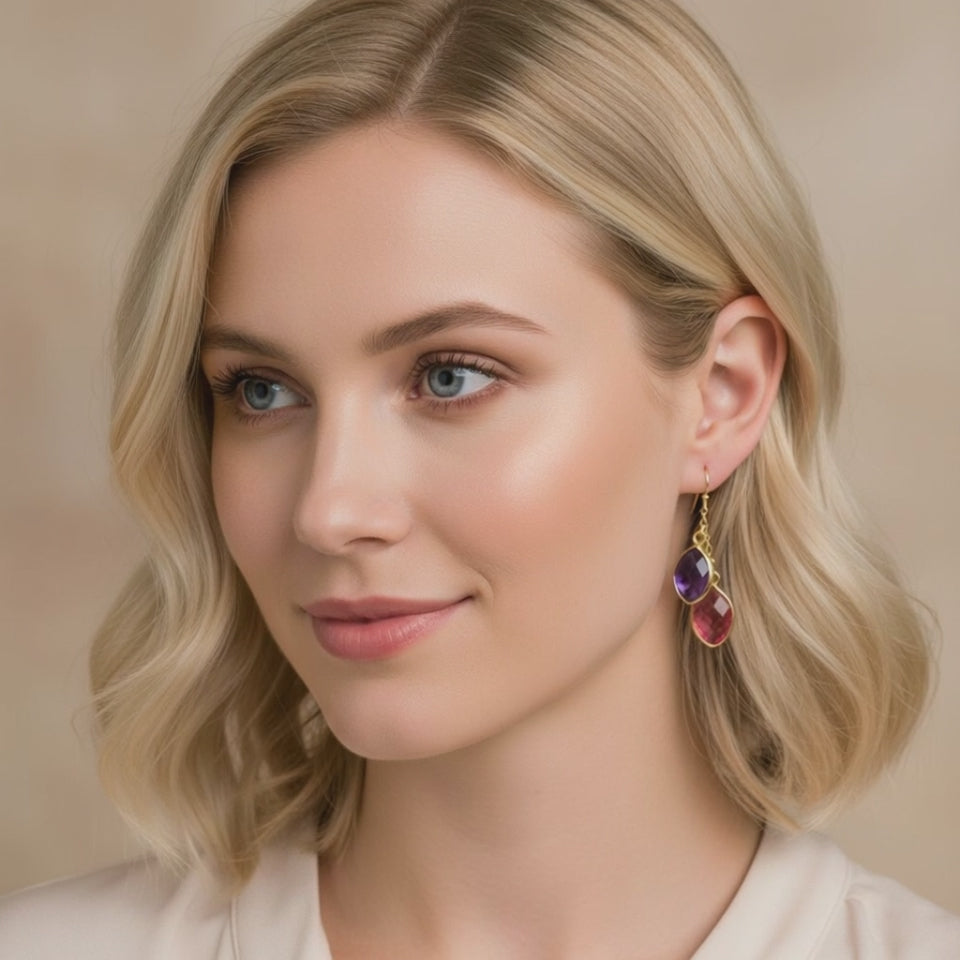 Personalized Family Birthstone Earrings