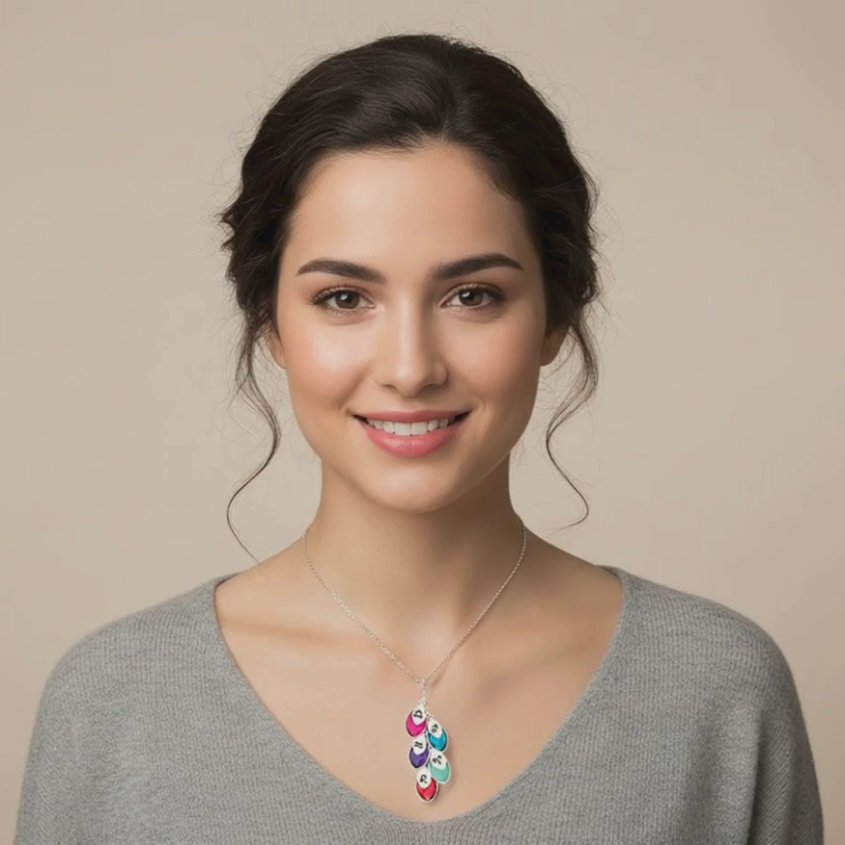 Zodiac Birthstone Necklace for Mom - Personalized Celestial Gifts - Mother's Day Treasure