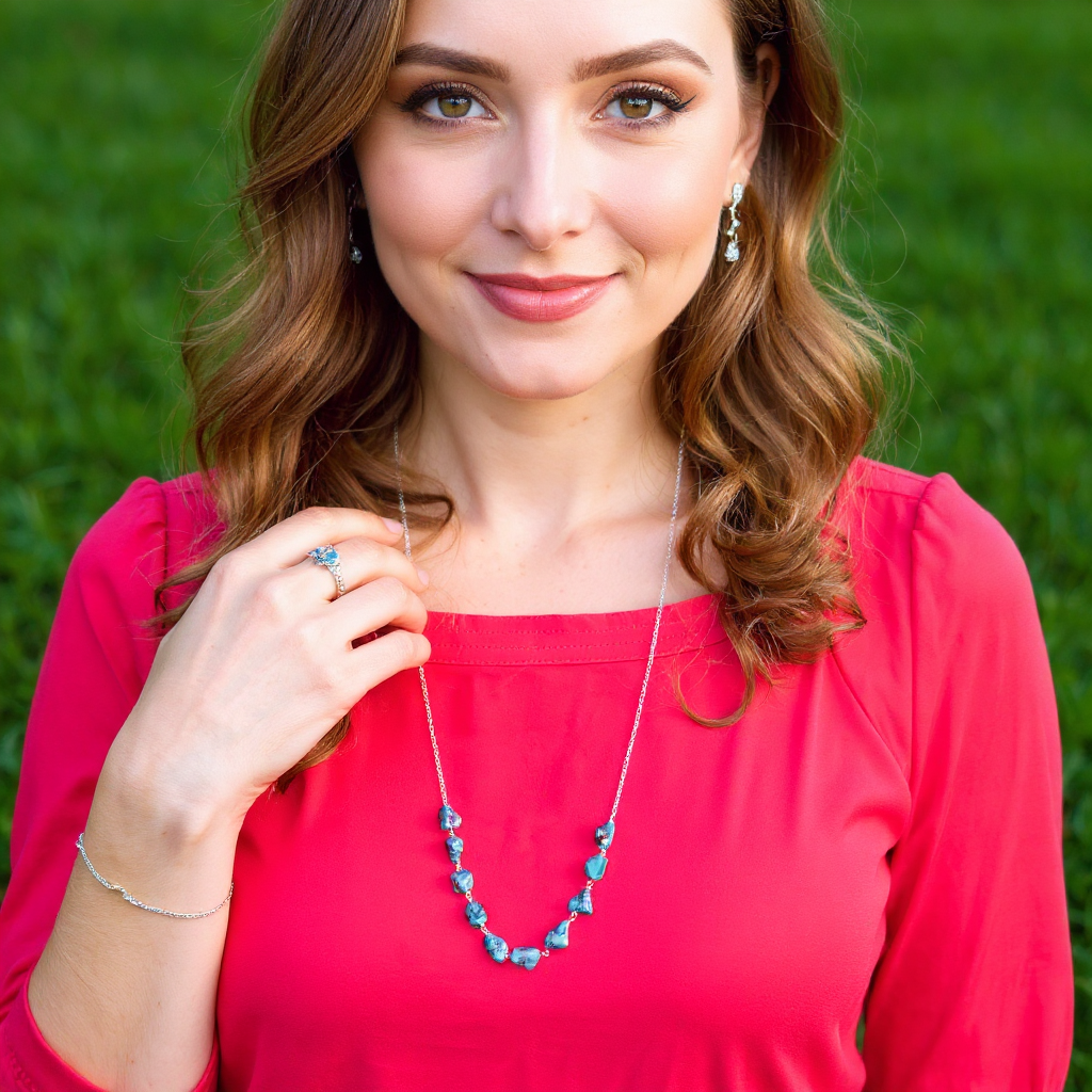 Raw Emerald Statement Necklace  May Birthstone Necklace  Genuine Raw Crystal Statement Necklace  Christmas Gifts for Mom  Fall Necklace