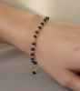 "Elegant Sapphire Rosary Bracelet: Luxurious 14K Gold-Filled Birthstone Jewelry"