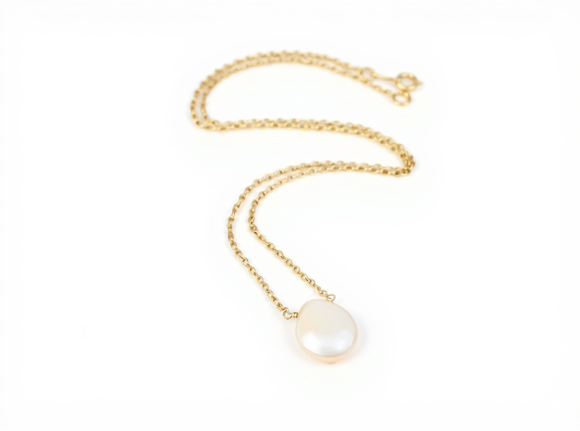 "Elegant Keshi Pearl Necklace - Perfect Bridesmaid Gift!"