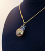 "Stunning Black Baroque Pearl Necklace - A Thoughtful Gift for Mom"