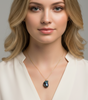 "Stunning Black Baroque Pearl Necklace - A Thoughtful Gift for Mom"