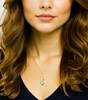 "Custom Birthstone Pendant - Handmade Necklace Gift Idea"