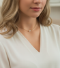 "Elegant Mother Daughter Pearl Necklace Set: Choice of 14K Gold-Filled or Sterling Silver"