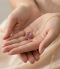 Dainty Pink Tourmaline Choker - Handmade Wire Wrap Necklace