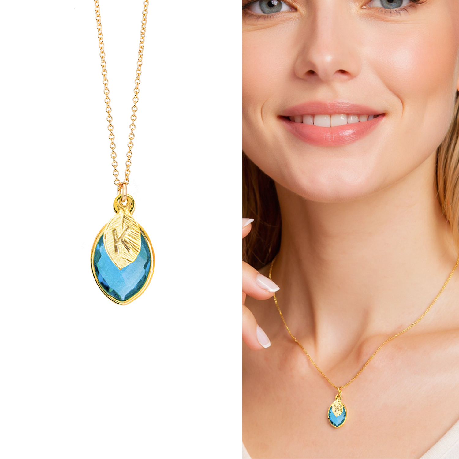 Initial Birthstone Necklace, Custom Necklace Gift, Personalized Initial Necklace, Birthstone Jewelry, Gift for Mom, Stamped Initials