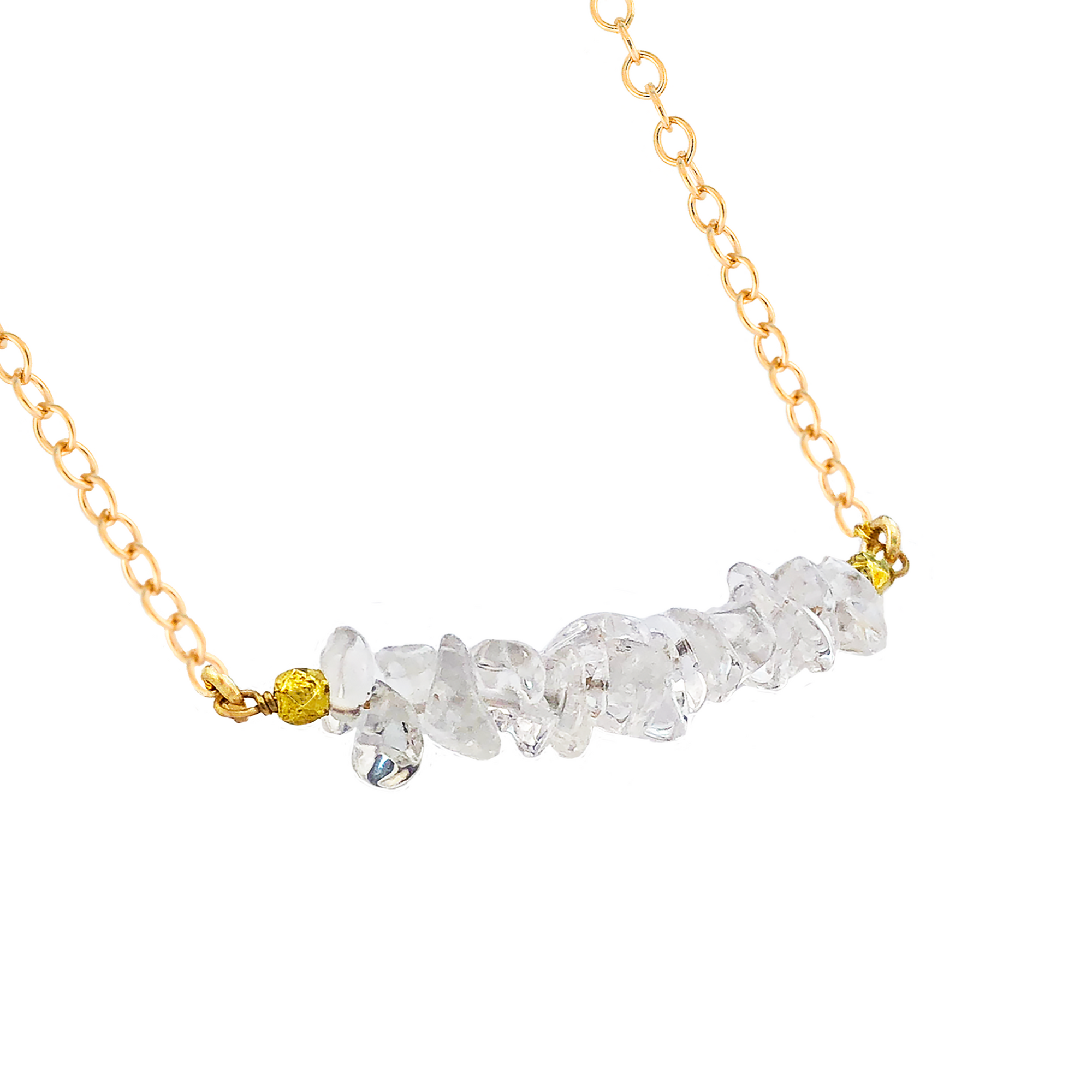 Raw Gemstone Necklaces, Genuine Simple Stone Choker, Natural Crystal Jewe