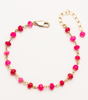 Hot Pink Rosary Bracelet