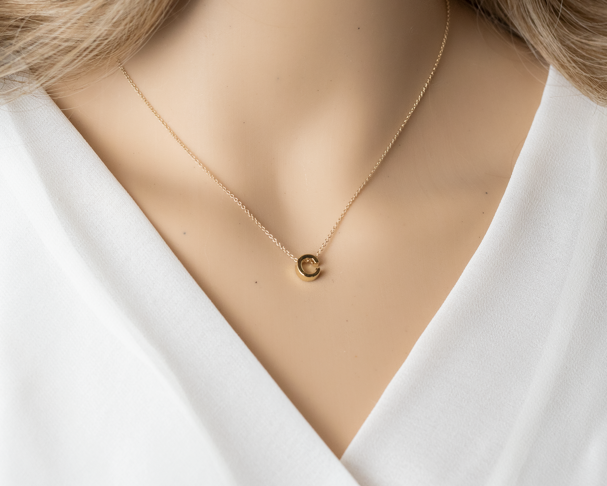 Gold Initial Necklace