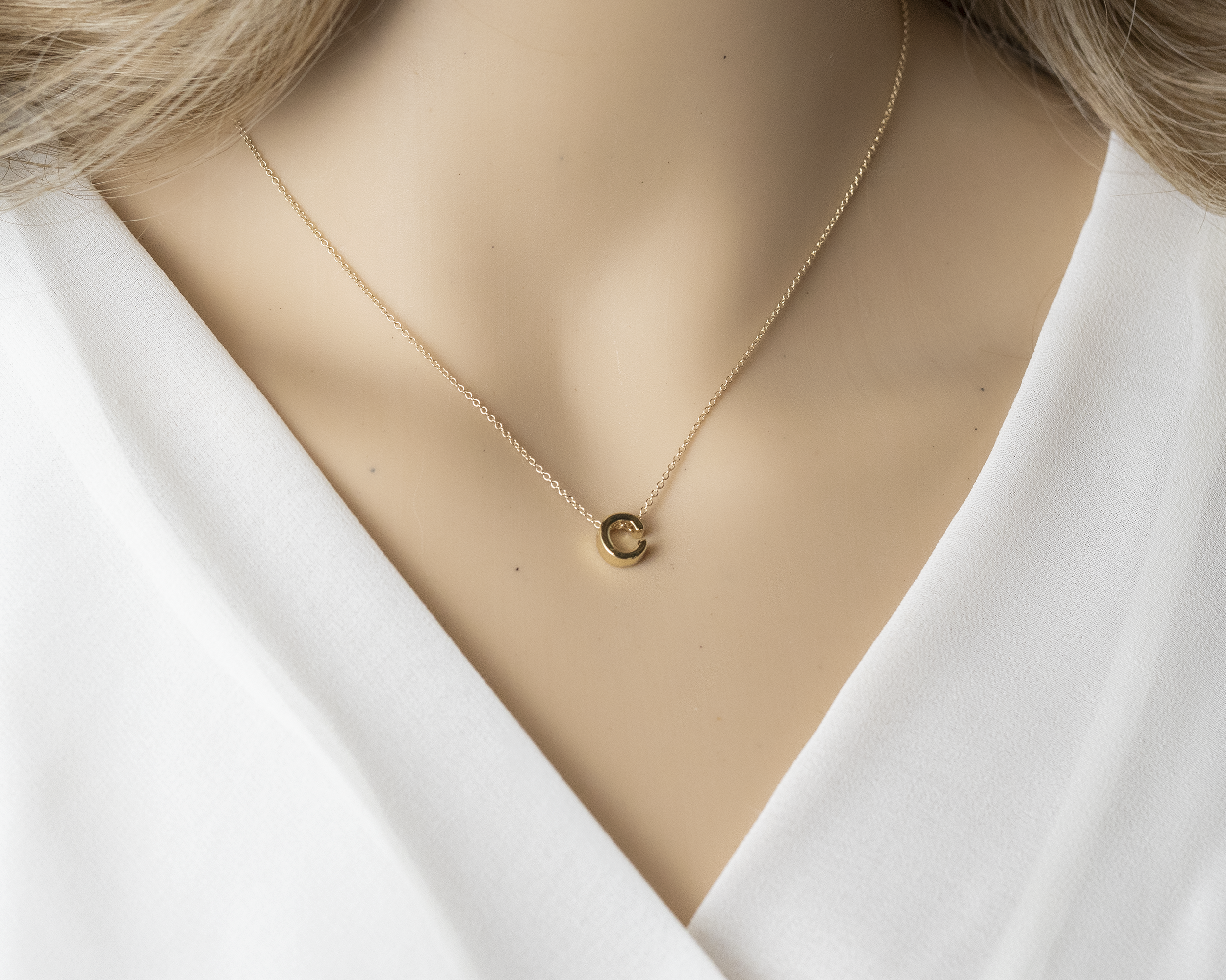 Gold Initial Necklace