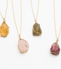 Raw Crystal Wire Wrapped Necklace