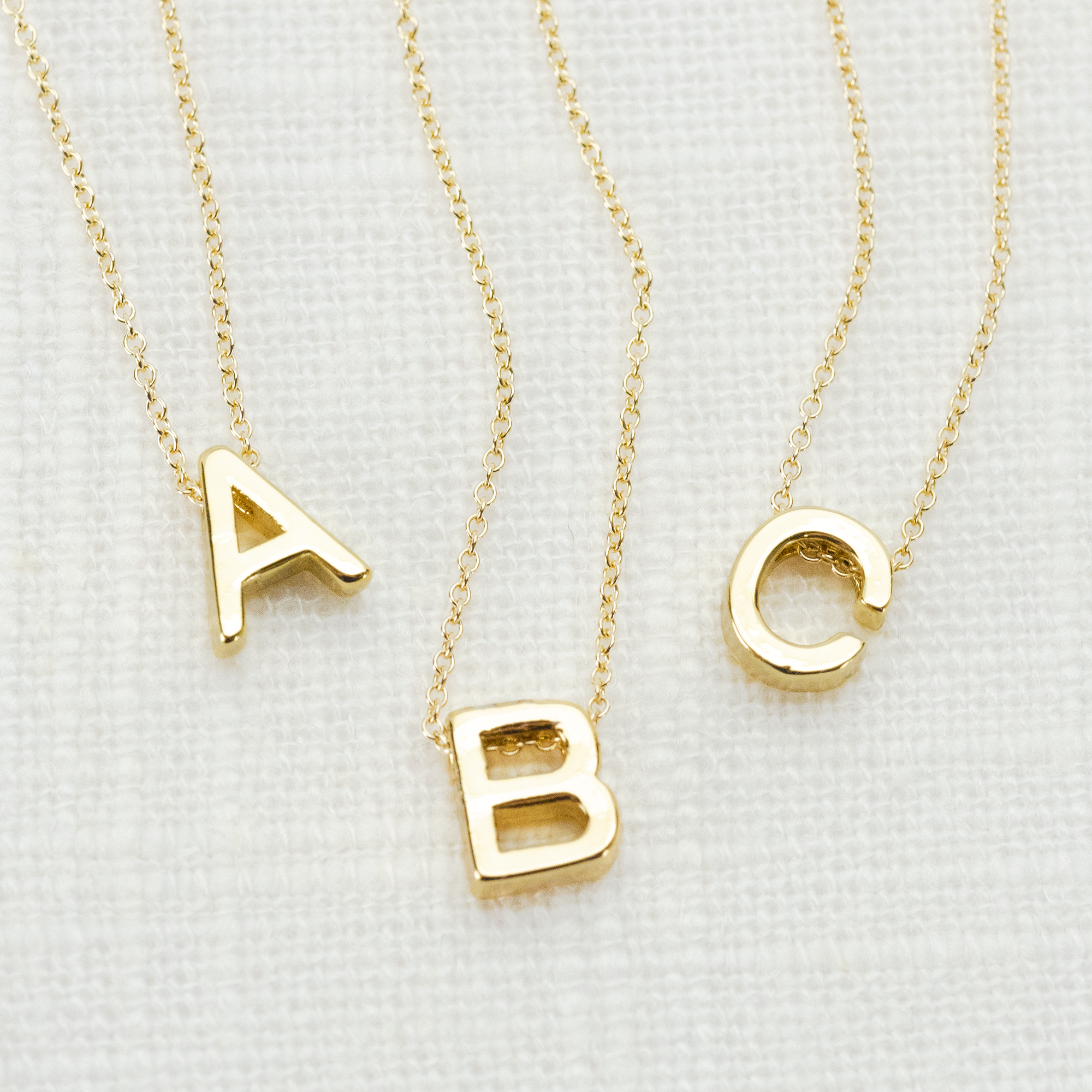 Gold Initial Necklace