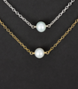 Single White Pearl Necklace